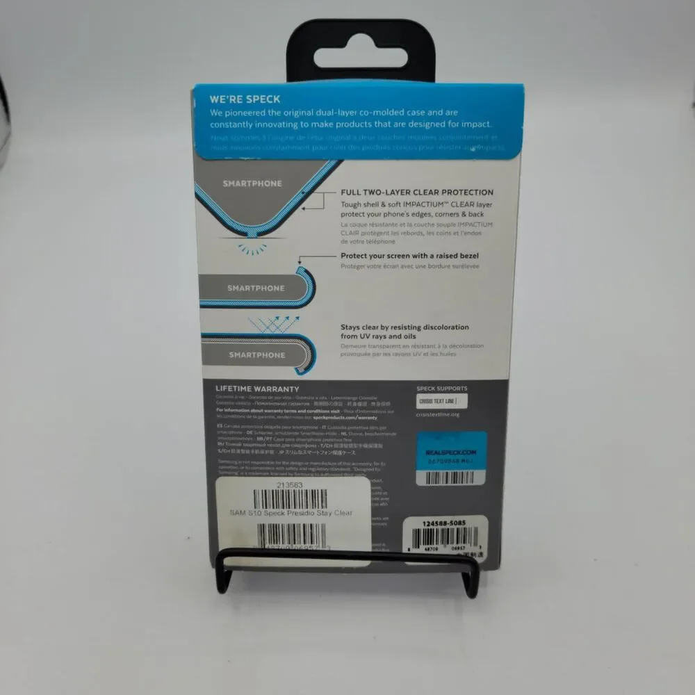 Speck Presidio V-Grip Series Case for Samsung Galaxy S10 - Clear